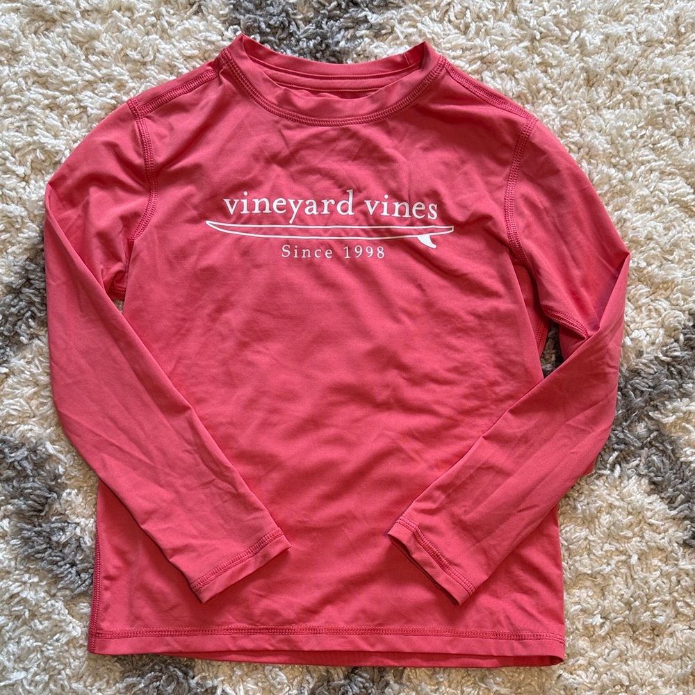 Vineyard Vines Boys size 5 Long Sleeve Harbor Sun Tee
